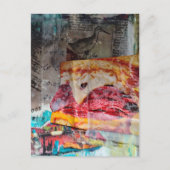 sandwich junk journal Mixed Media Collage Briefkaart (Voorkant)