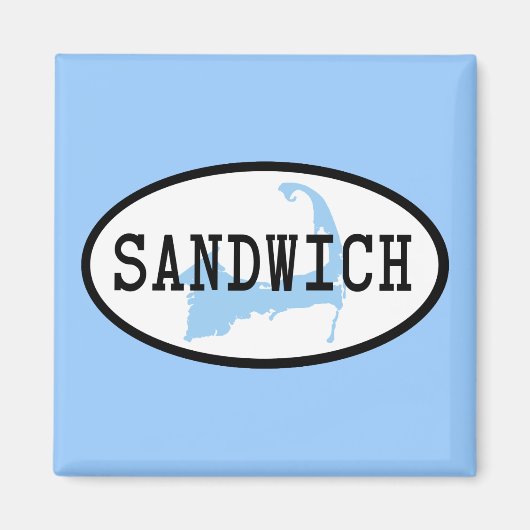 Sandwich, MA Cape Cod magneet (Voorkant)