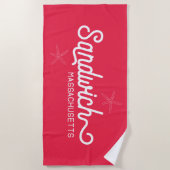 Sandwich Massachusetts Nautical Strandlaken (Voorkant)