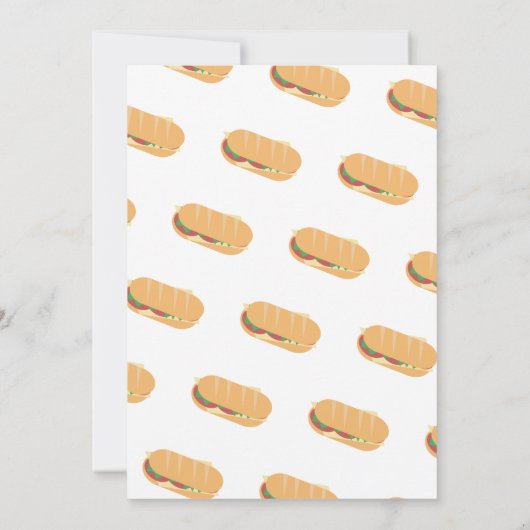 Sandwich Sub Brunch Graduation Invitation (Dos)