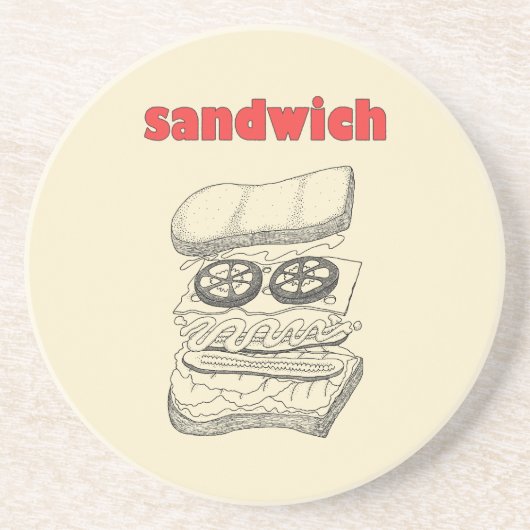Sandwich Zandsteen Onderzetter (Voorkant)