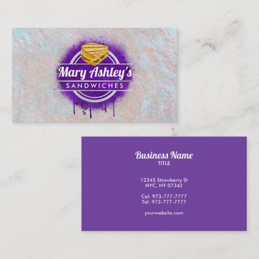 Sandwichs carte de visite (Devant / Derrière)