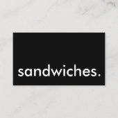 sandwichs. carte punch fidélité (Devant)