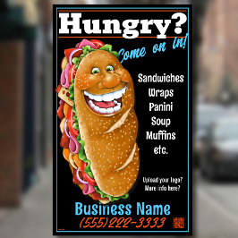 Sandwichwinkel teken Deli Banner Voedselvrachtwage