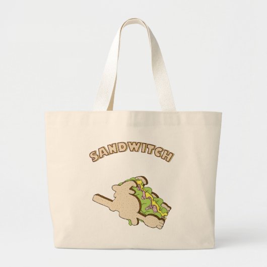 Sandwitch Grote Tote Bag (Voorkant)