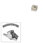 Sandwitch Rubberstempel (Gestempeld)