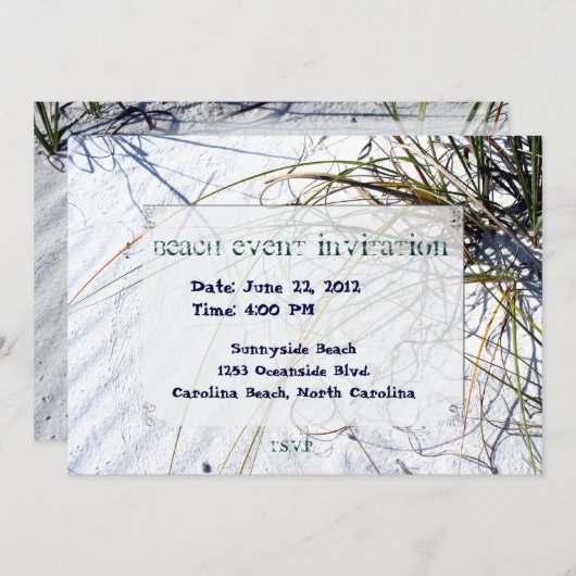 Sandy Beach 2 ingelijst Kaart (Voorkant / Achterkant)