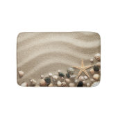 Sandy Beach Background with Shells and Starfish Badmat (Voorkant)