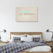 SANDY BEACH Bat Mitzvah Memory Inlogbord Canvas Afdruk (Insitu (Slaapkamer))