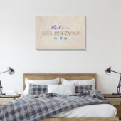 SANDY BEACH Bat Mitzvah Memory Inlogbord Canvas Afdruk (Insitu (Slaapkamer))