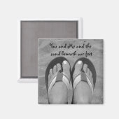 Sandy Beach Beneath our Feet Magneet (Voorkant / Achterkant)