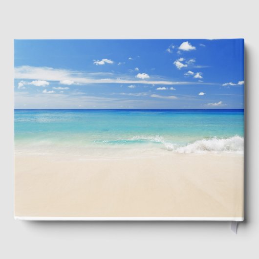 Sandy Beach Custom Wedding Livre d'invité (Verso)