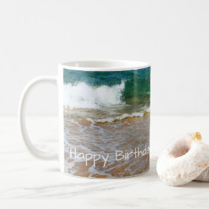 Sandy Beach en Waves Happy Birthday Mok