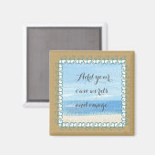 Sandy Beach Faites votre propre aimant (Recto/Verso)