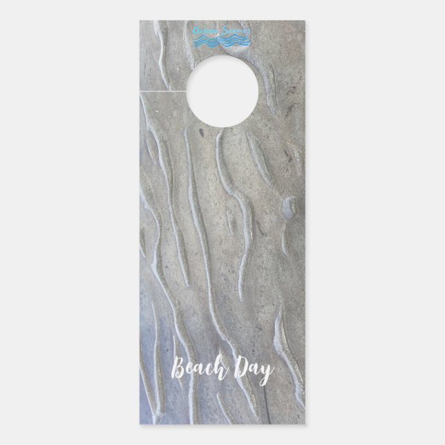Sandy Beach gepersonaliseerde Deur Hanger (Voorkant)