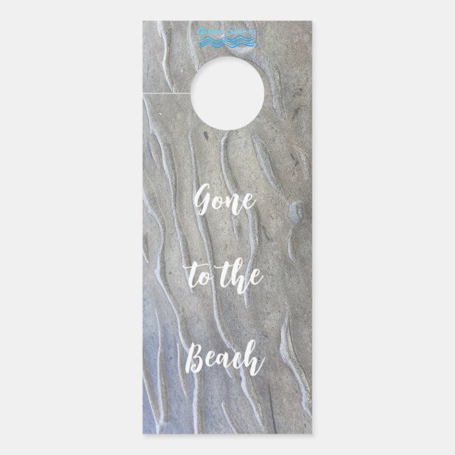 Sandy Beach gepersonaliseerde Deur Hanger (Voorkant)