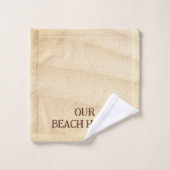 Sandy Beach House Bad Handdoek (Wasdoekje)
