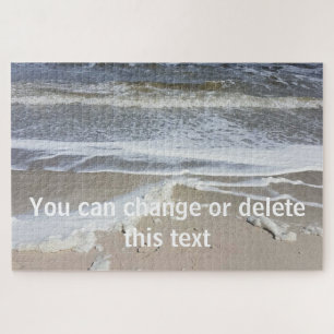 Sandy Beach Life Ocean Waves Zee Fotografie Legpuzzel