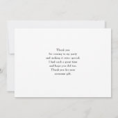 Sandy Beach met Foamy Surf Foto Bedankkaart (Achterkant)