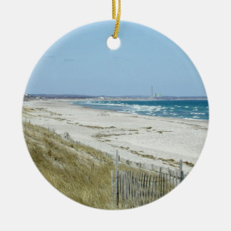 Sandy Beach met Waves Keramisch Ornament