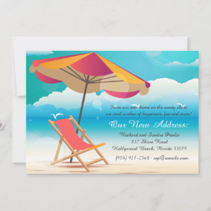 Sandy Beach Moving Faire-part