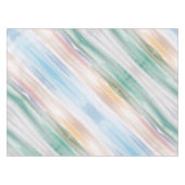 Sandy Beach Ocean Waves Sunset Abstracte Waterverf Tafelkleed (Voorkant (Horizontaal))