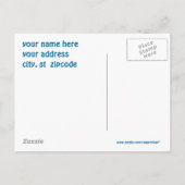 Sandy Beach Open House briefkaart (Achterkant)