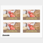 Sandy Beach Rechthoekige Sticker (Vel)