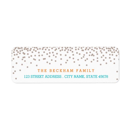 Sandy Beach Retourner Adresse Étiquettes (Devant)