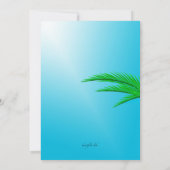 Sandy Beach Retraite Party Invitation (Dos)