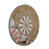 Sandy Beach Shells familienaam Beach House Dartbord (Voorkant Links)