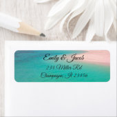 Sandy Beach Shore Return Address Labels (Insitu)