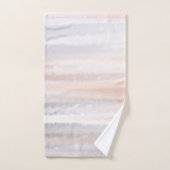 Sandy Beach Summer Tan Abstracte Waterverf Bad Handdoek (Handdoek)