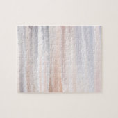 Sandy Beach Summer Tan Abstracte Waterverf Legpuzzel (Horizontaal)