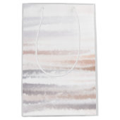 Sandy Beach Summer Tan Abstracte Waterverf Medium Cadeauzakje (Voorkant)