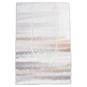 Sandy Beach Summer Tan Abstracte Waterverf Medium Cadeauzakje (Achterkant)