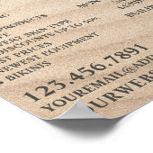 Sandy Beach, Tanning Salon Adverteren Poster (Hoek)