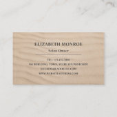 Sandy Beach, Tanning Salon Visitekaartje (Achterkant)