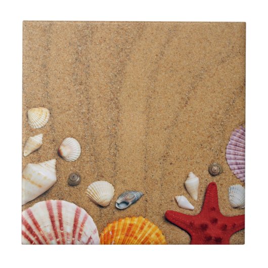 Sandy Beach Tegeltje (Voorkant)