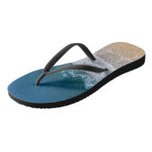 Sandy Beach Uitzicht Turquoise Blue Zee Florida Teenslippers (Schuin)