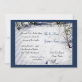 Sandy Beach Wedding Invitation (Devant)