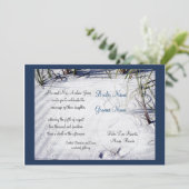Sandy Beach Wedding Invitation (Debout devant)