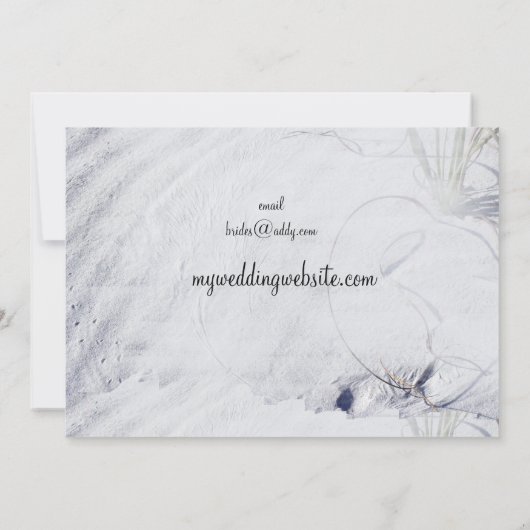 Sandy Beach Wedding Invitation (Dos)