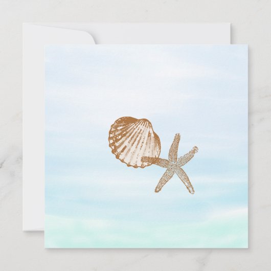 Sandy Beach Wedding Invitation (Dos)