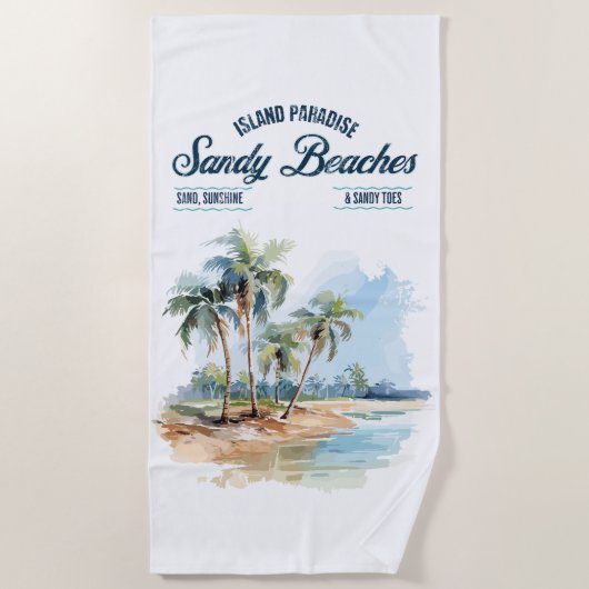 Sandy Beaches Handdoek Collectie (Voorkant)