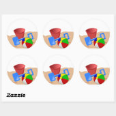 Sandy Beaches Ronde Sticker (Vel)