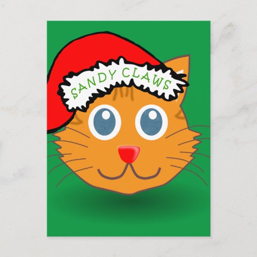 Sandy Claws Briefkaart (Voorkant)