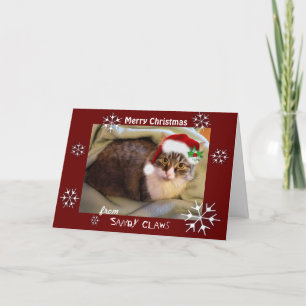"Sandy Claws" Kerst Kaart