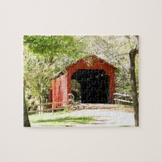 Sandy Creek Covered Bridge Legpuzzel (Horizontaal)