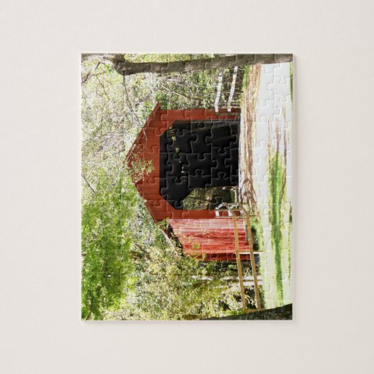 Sandy Creek Covered Bridge Legpuzzel (Verticaal)